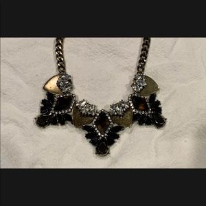 NEW Anthropologie Bib Statement Necklace Tortoise